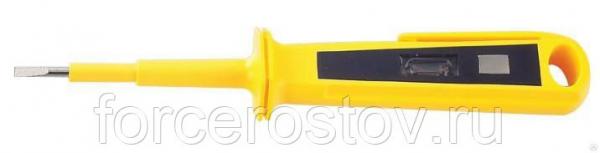 88403 Пробник напряжения 80-250В (~), жёлтый корпус,жало отвертка